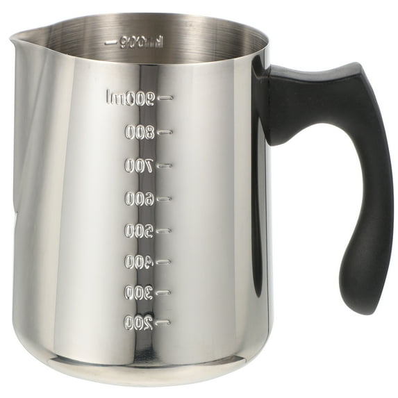 Homoyoyo Stainless Steel Frothing Pitcher for Household Use, 1 Set, Frother Jug for Coffee and Latte Art