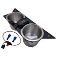 thumbnail image 1 of ​​Stainless Steel Cup Holder with USB Charger for 1982-1992 Chevy Camaro 3rd Gen | Direct Fit Replacement Ash Tray​​, 1 of 7