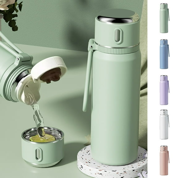 Stainless Steel Cup, Insulation Water Bottle, Thermos Cup, Leak Proof Portable, for School Children Students, Food Grade Safe | Blue KTFgvq