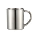 thumbnail image 1 of Stainless Steel Cup,Stainless Steel Insulated Coffee Mugs Set of 1 (220ml) – Drinking Juice Glass Portion Cups with Strong Handle, Shatterproof Cups for Cold Drinks and Hot Beverages(Silver1), 1 of 1