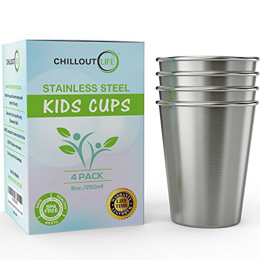 Stainless Steel Kids Silverware Set by Chillout Life for Kids - 6