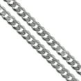 thumbnail image 1 of Stainless Steel Curb Chain 4.7mm Solid Cuban Link Necklace 26" Gray Jewelry Female Unisex, 1 of 5