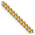 thumbnail image 1 of Stainless Steel Curb Chain Styles Necklace Chisel Polished Yellow IP-plated 4 mm 20 inch, 1 of 4