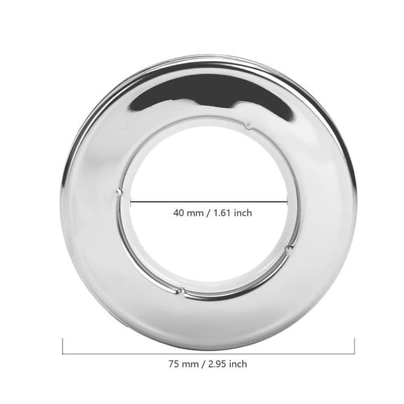 Stainless Steel Curtain Grommets 10 Pack 1.65" Eyelet Rings for Window Drapes and DIY Projects