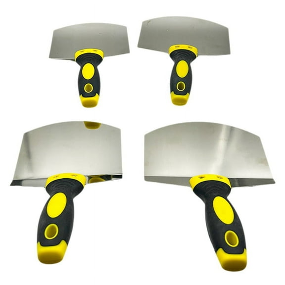 Stainless Steel Curved Ash Shovel Fan-Shaped Scraping Trowel Shovel Ash Support Board Putty Knife Wall Shovel