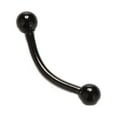 thumbnail image 1 of Stainless Steel Curved Barbell Ball Eyebrow Ring Eyebrow Piercing Body Jewelry 1pc, 1 of 9