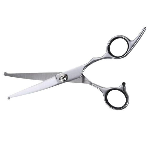 Stainless Steel Curved Scissors for Dog Grooming, Multi-Functional with Anti-Slip Handle