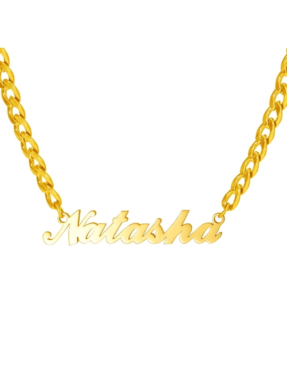 Stainless Steel Custom Name Necklaces Personalized Choker Necklace Handmade Nameplate Pendant Necklaces for Women