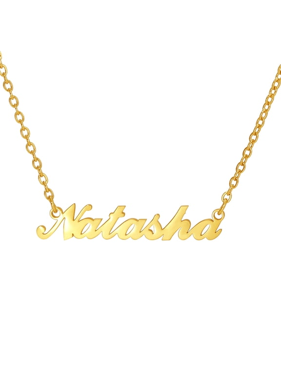 Stainless Steel Custom Name Necklaces Personalized Choker Necklace Handmade Nameplate Pendant Necklaces for Women