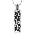 thumbnail image 1 of Stainless Steel Cut-Out Tree of Life Cylinder Urn Pendant  Necklace for Cremation Ashes of Loved One Memorial Jewelry, 1 of 6