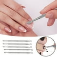 thumbnail image 1 of Stainless Steel Cuticle Pusher Manicure Tool Nail Care Cuticle Remover Cleaner Trimmer for Fingernails and Toenails, 1 of 8