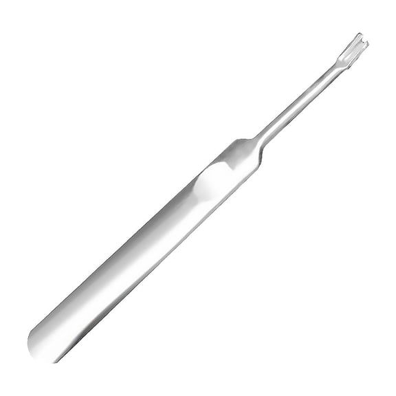 Stainless Steel Cuticle Pusher & Nail File  2-in-1 Manicure & Pedicure Tool for Hangnail, Callus & Dead Skin Removal