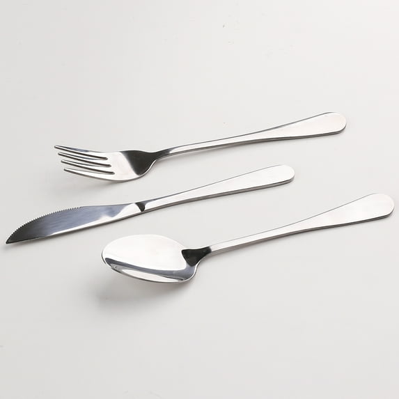 Stainless Steel Cutlery Set - 3 Piece Knife Fork Spoon Utensil Set With Travel Case, Dishwasher Safe Kitchen & Camping Flatware, Mirror Polished Silverware For Home, Office, Picnic