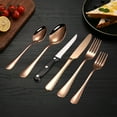 thumbnail image 1 of Stainless Steel Cutlery Set 6-Piece | Steak Knife, Dinner Spoon, Fork | Multicolor, Silver, Rose, Black | Modern Flatware, Durable, Rust-Resistant | Elegant Dining Utensils for Home, Restaurant, 1 of 6