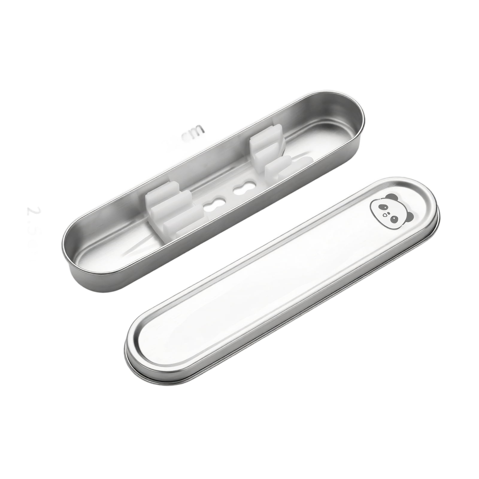 Stainless Steel Cutlery Storage Box Portable Utensil Case with Silicone ...