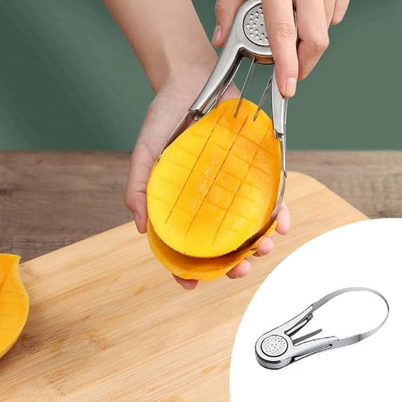 Stainless Steel Cutter Avocado Slicer Splitter Fruit Melon Cutting Peeler Coring Diced Peeling Tool Kitchen Gadgets