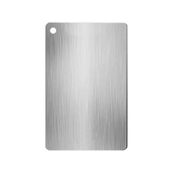Stainless Steel Cutting Board | Double-Sided Kitchen Board with Juice Groove | Rust-Proof Food Grade Material | Dishwasher Safe & Easy Clean | Multipurpose Serving Tray & Pot Lid