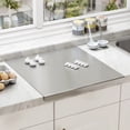 thumbnail image 1 of Stainless Steel Cutting Board Extra Large Non Stick Chopping Board Heavy Duty Dough Kneading Board Double Sided Kitchen Cutting Mat For Meat Vegetables Food Prep Countertop Protector, 1 of 8