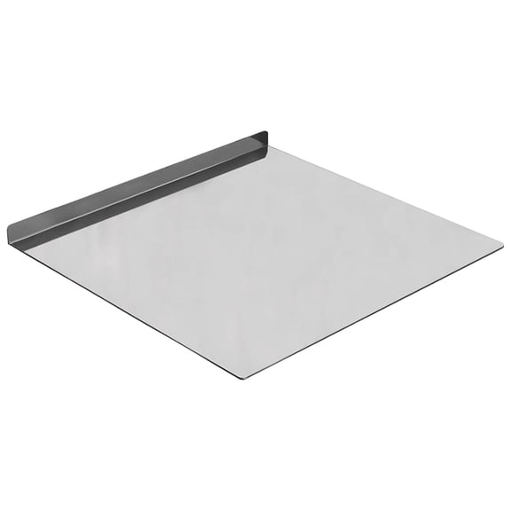 Stainless Steel Cutting Board Heavy-Duty Metal Kitchen Chopping Board with Juice Groove Non- Food Prep Tray for Vegetables Meat Dough Easy to Clean L