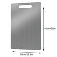thumbnail image 1 of Stainless Steel Cutting Board for Kitchen Food Grade Chopping Board Dishwasher Safe and Hangable Non-Slip Surface for Meat Fruit and Vegetables Easy Cleaning for Home Cooks and Professional AKLJWH, 1 of 5