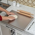 thumbnail image 1 of Stainless Steel Cutting Board for Kitchen - Large 304 Chopping Boards with Lid and Non-Slip Pad for Countertop, Suitable for Meat Vegetables Bread and Baking,Kitchen Accessories,, 1 of 10