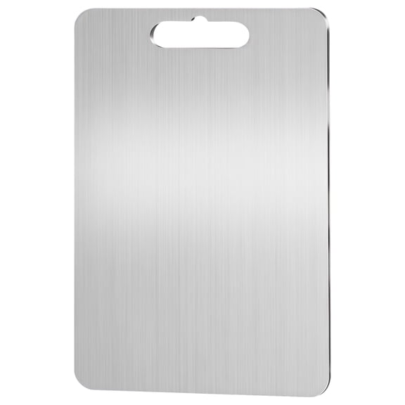 Stainless Steel Cutting Board, Ultra-Thin Metal Kitchen Prep Board, Rectangular Hygienic Chopping Board, Long-lasting and Rust-Proof Slicing Board, Easy Clean Surface, for Home Cooking