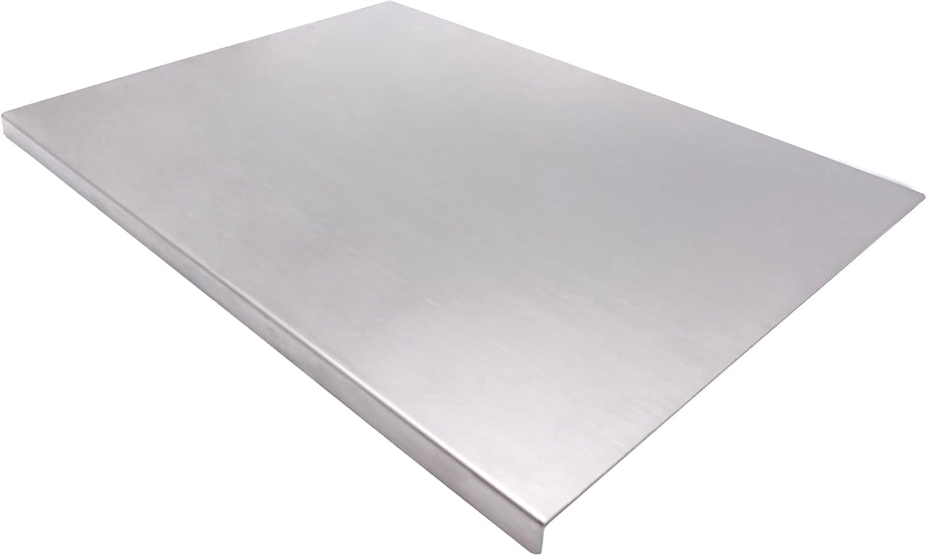 AOKIWO Stainless Steel Cutting Boards - Baking Board with Scraper - 2 Pack, 19.7 x 15.7 in