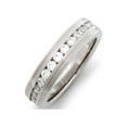 thumbnail image 1 of Stainless Steel & Cz Eternity Band , Ring Sizes 5 to 13, 1 of 4