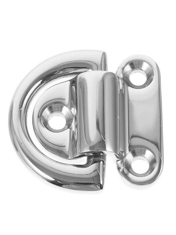 Stainless Steel D Ring Tie Down Anchor Heavy Duty D Shape Mounting Plate for Trailers Boats Trucks Easy Install Fastening Car Accessory