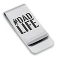 thumbnail image 1 of Stainless Steel #DadLife Classic Slim Money Clip Credit Card Holder, 1 of 2