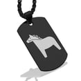 thumbnail image 1 of Stainless Steel Dala Horse Good Luck Charm Dog Tag Pendant Necklace, 1 of 3