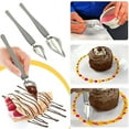 thumbnail image 1 of Stainless Steel Decorating Spoons, Professional Cake Dessert Drizzling Tools, Precision Baking Culinary Pens, Long Handle Sauce Art Kit, 1 of 9