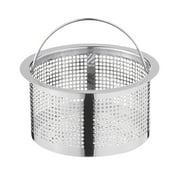 Stainless Steel Sink Strainer Basket – Fits 8-9.5cm Drains, Catches Food Scraps & Dust, Rustproof Kitchen Drainage Filter (11cm Diameter)