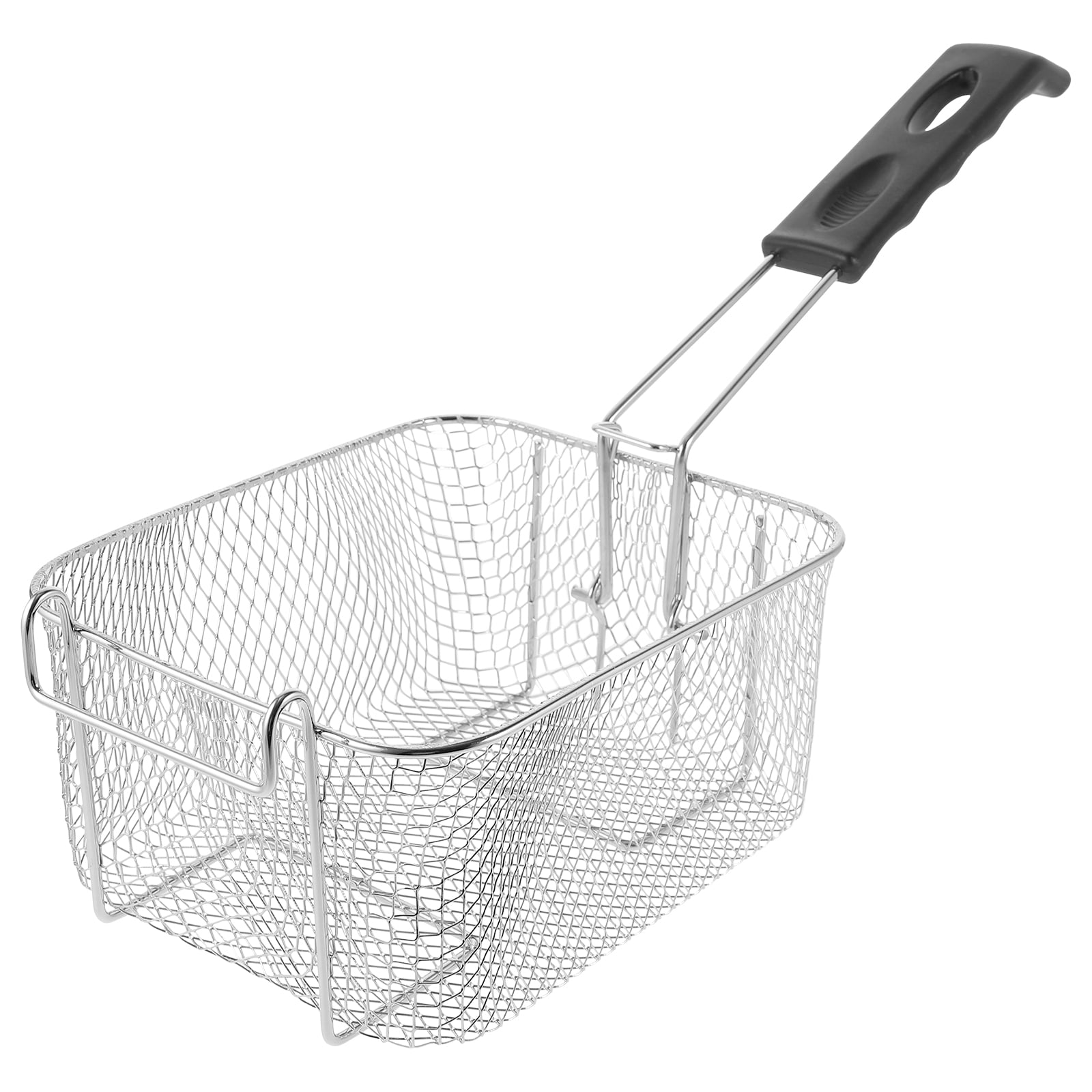 Stainless Steel Deep Fry Basket Wire Mesh Strainer with Long Handle ...