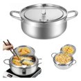 Stainless Steel Deep Fryer, 2025 New Stainless Steel Frying Pot with