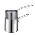 thumbnail image 1 of Stainless Steel Deep Fryer Pot with Basket, Stove Top Deep Fryer with Easy Grip Handle, Capacity Multifunctional Oil Strainer Pot for Frying Fish Shrimp Fries Chicken, 1 of 7