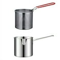 thumbnail image 1 of Stainless Steel Deep Fryer Pot with Removable Basket,  Stove Top Deep Fryer with Easy Grip Handle Integrated Oil Strainer for Frying Fish, Shrimp, Fries, Chicken, 1 of 6