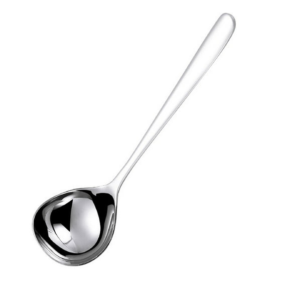 Stainless Steel Deep Noodle Spoons, silverware Big soup spoons, Large Serving Spoon, kitchen utensils