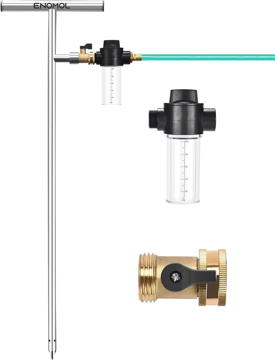 Stainless Steel Deep Root Tree Watering Tool,Root Feeder with Fertilizer Bottle Watering Wand