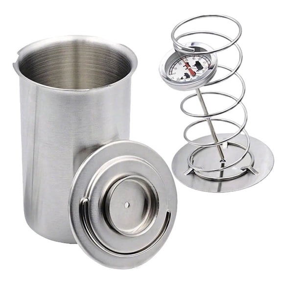 KLYZONIC Deli Meat Press, Stainless Steel Home Butcher Tool with Built-in Thermometer for Ham, Sandwiches, Roasts, Roulades
