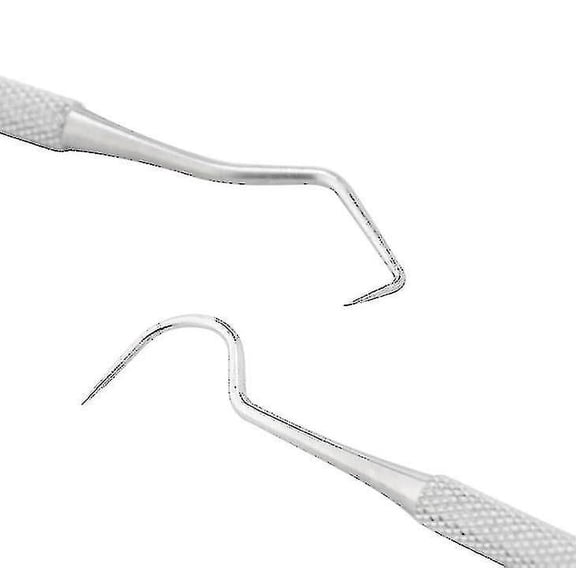 Stainless Steel Dentist Tools, Double-head Probe Dental Mirror Tooth Cleaning Kit