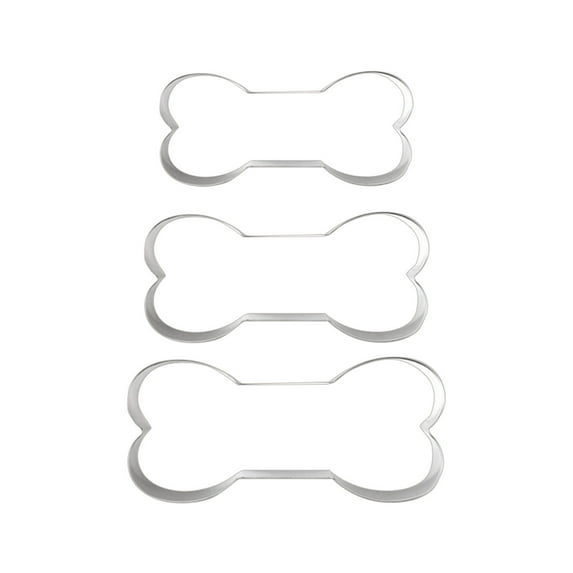Stainless Steel Dessert Molds - Bone Shape, Oven-Safe, Easy to Use - for Baking Cookies, Cakes, and Pastries, Reusable Party Decor