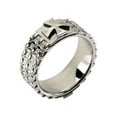 thumbnail image 1 of Stainless Steel Detailed Cross Ring-8mm, 1 of 1