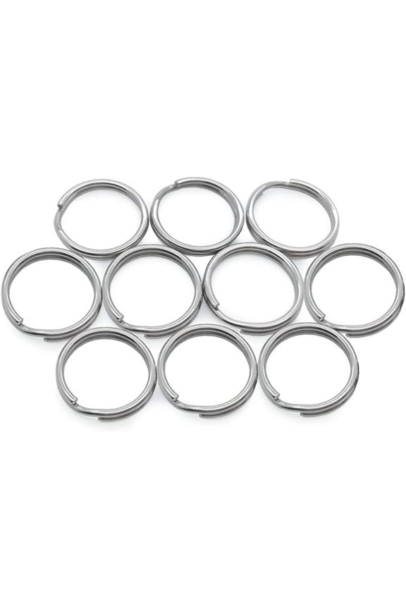 Stainless Steel Diameter 13mm - 32mm Split Key Ring Key Chain Connector