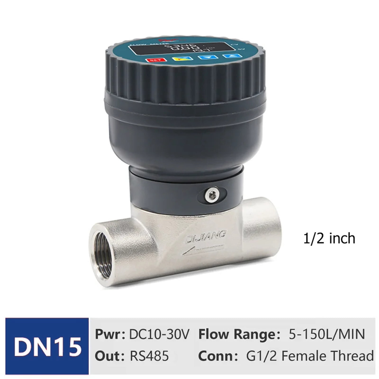 Stainless Steel Digital Flow Meter RS485 Remote Signal Transmission ...