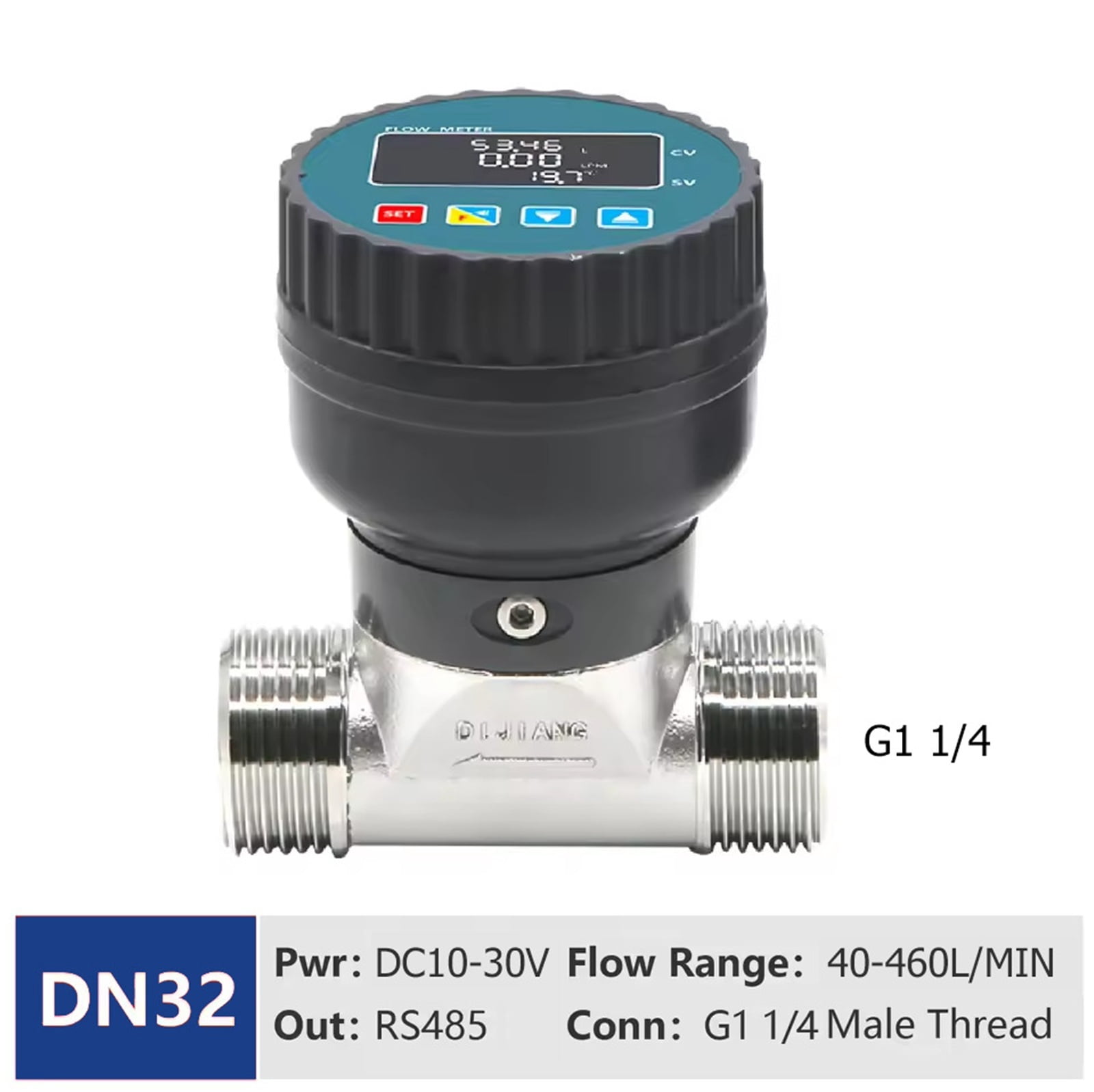 Stainless Steel Digital Flow Meter RS485 Remote Signal Transmission ...