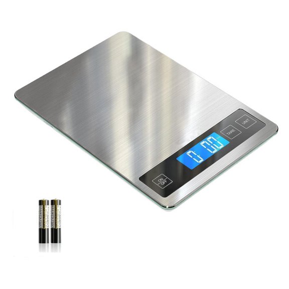 Stainless Steel Digital Kitchen Scale - 15kg Rechargeable Baking Scale for Smart Cooking and Precision Measurement