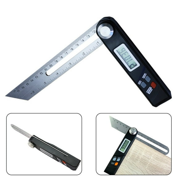 Stainless Steel Digital Protractor Angle Finder T Bevel Ruler 360 Degree Electronic Level Gauge Measuring Tool for Woodworking Carpentry 12.6 Inch