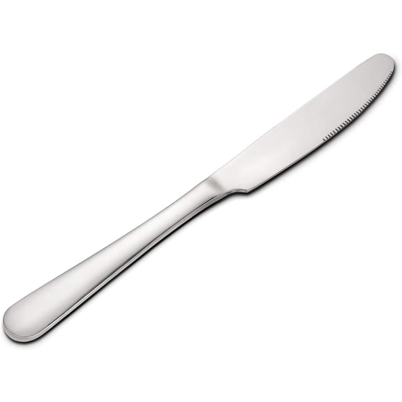 Stainless Steel Dinner Knives 12 Pcs 9 Inch Mirror Polished Tableware Silver Flatware Set