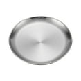 thumbnail image 1 of Stainless Steel Dinner Plates, Restaurant Grade Plates, Matte Brushed Textured Surface, Dishwasher Safe Commercial Plates for Kitchen, Catering, Buffet, BBQ, Steakhouse, Diner, Home Use, 1 of 3
